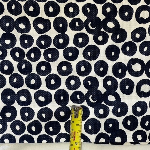 J.Crew Pencil Dress Sheath Women Size 4 Ivory Navy Circles Lined Knee L *FLAW - Picture 9 of 15